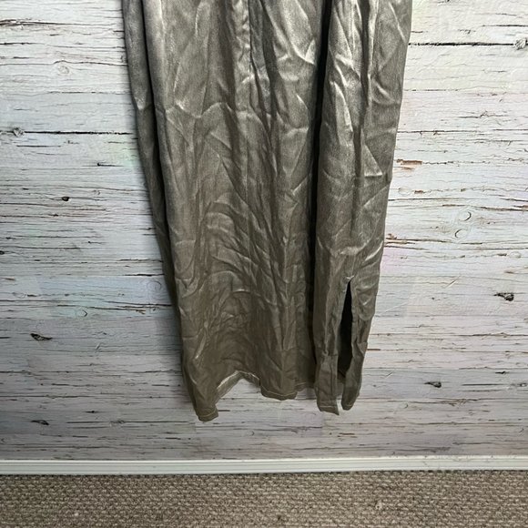 Topshop cut out dress gold silver midi size 6 - Picture 11 of 16